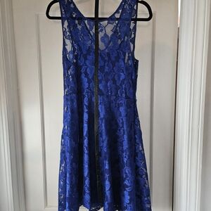 Express Royal Blue Lace Dress